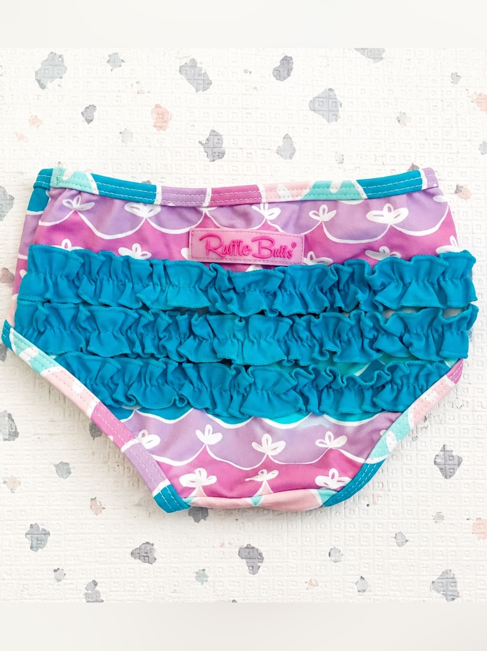 Ruffle Butts Mermaid Butterly Tankini Baby Bottoms - 12-18 Months